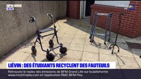Liévin: des étudiants recyclent des fauteuils