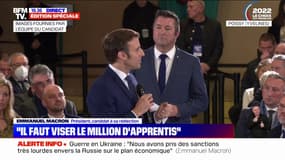 Emmanuel Macron: "Il faut viser le million d'apprentis"