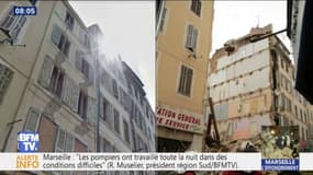 Les images avant et après l'effondrement des immeubles à Marseille
