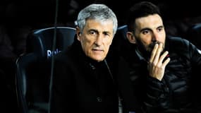 Quique Setien et son adjoint Eder Sarabia