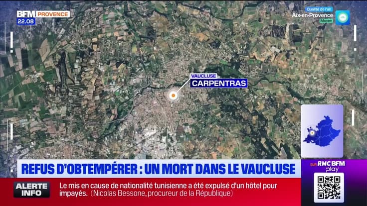 Un mort dans le Vaucluse après un refus d'obtempérer