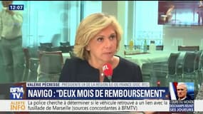 Grèves SNCF: "La SNCF remboursera 50% du pass Navigo à tous les abonnés SNCF pour avril et mai", assure Valérie Pécresse