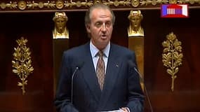 Juan Carlos à la tribune de l'Assemblée nationale, en octobre 1993.