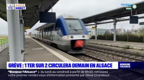 Grève: un TER sur deux ne circulera pas mercredi en Alsace