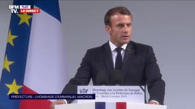 Emmanuel Macron appelle "la nation toute entière" à lutter contre "l'hydre islamiste"