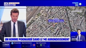 Paris: un homme poignardé dans le 14e arrondissement