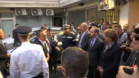 Bruno Retailleau à son arrivée à l'Evêché, l'hôtel de police de Marseille, le 2 septembre 2025