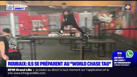 Roubaix: des athlètes se préparent au championnat du monde de "chase tag", autrement appelé le jeu du chat