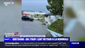 Bretagne: "Le courant est revenu en partie, [...] mais il reste dans des secteurs reculés des personnes qui sont encore sans électricité", affirme la maire de Locmaria