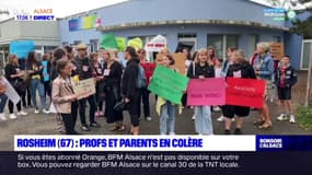 Bas-Rhin: en grève, les professeurs du collège Herrade de Rosheim dénoncent le sureffectif des classes