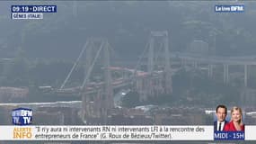 Gênes: évacuations en cours avant la destruction des derniers piliers du pont Morandi