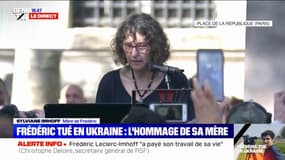 L'hommage de Sylviane Imhoff à son fils Frédéric Leclerc-Imhoff