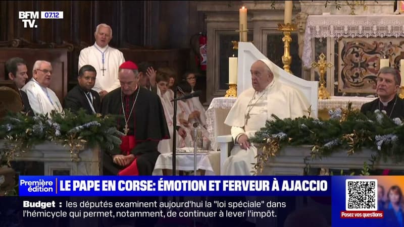 Entre émotion et ferveur, les images de la visite historique du pape François en Corse