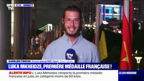 Le judoka Luka Mkheidze, en bronze, offre à la France sa première médaille aux JO de Tokyo