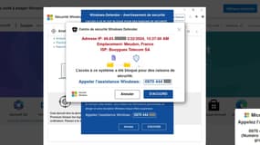 Avec l'arnaque au faux support technique, les escrocs font croire que l'ordinateur est bloqué.