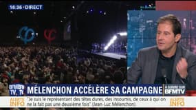Duel à distance entre Jean-Luc Mélenchon et Marine Le Pen à Lyon (1/2)