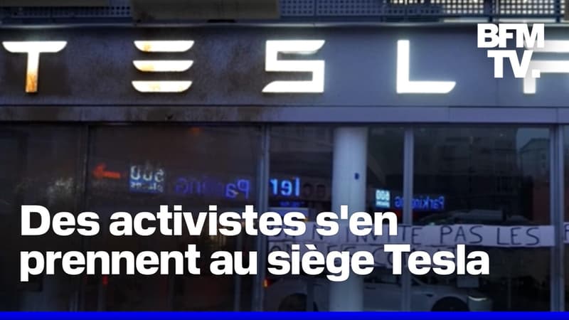 Elon Musk: Action Justice Climat s'en prend au siège social français de Tesla