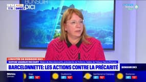 Sophie Vaginay-Ricourt, maire de Barcelonnette, explique les aides financières proposées par la mairie à ses administrés