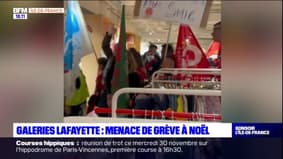 Paris: les salariés des Galeries Lafayette menacent de grève pour Noël