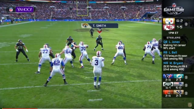 Le match de la NFL a été retransmis par Yahoo!