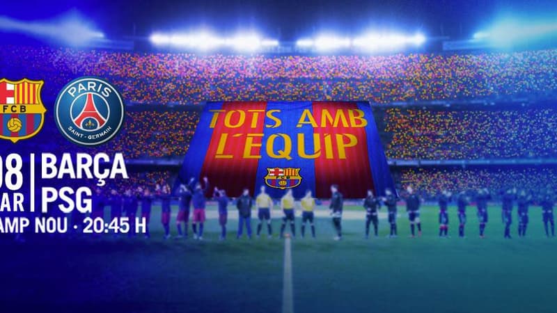 Le tifo de Barça-PSG révélé