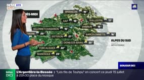 Météo Alpes du Sud: un temps instable et des températures en baisse, entre 16°C et 23°C cet après-midi