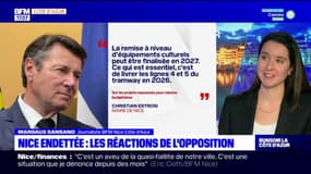 Nice endettée: les réactions de l'opposition