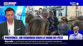Le ministre de l'Économie Bruno Le Maire en déplacement à Marseille