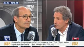 Éric Woerth face à Jean-Jacques Bourdin en direct