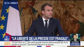 Le discours de présentation de vœux à la presse d'Emmanuel Macron - 03/01
