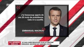 Le monde de Macron : "Je vais faire beaucoup plus attention" Emmanuel Macron fait son mea culpa - 01/02