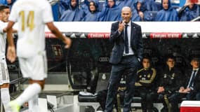 Zinedine Zidane lors de Real Madrid-Levante, le 14 septembre 2019
