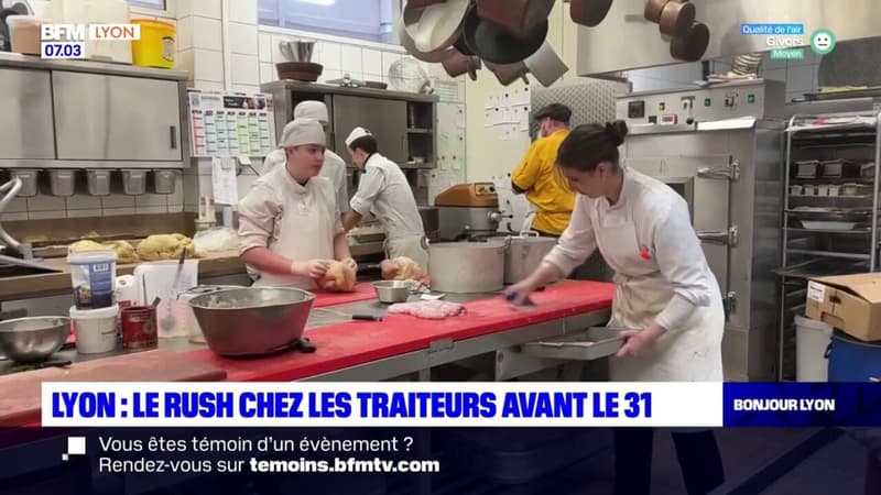 Lyon: le rush chez les traiteurs avant le 31 décembre