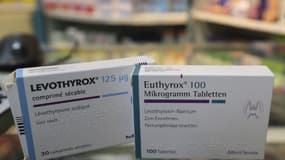L'ancienne formule du médicament pour la thyroïde, Levothyrox, et la nouvelle formule, Euthryox. 