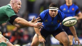Paul O'Connell (Irlande) et Guilhem Guirado (France)
