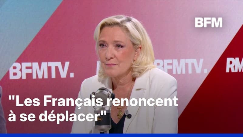 Marine Le Pen assure que les aides sur le carburant "ne sont pas à la hauteur"