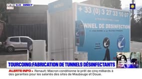 Tourcoing: une PME fabrique des tunnels de désinfection