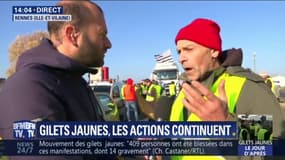 "Je resterai jusqu'au bout", témoigne ce gilet jaune sur un barrage filtrant près de Rennes