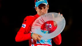 Fabio Aru lors de sa victoire sur la Vuelta 2015