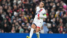 Sakina Karchaoui avec le PSG face à Manchester United en Ligue des champions féminine - le 12/11/2025