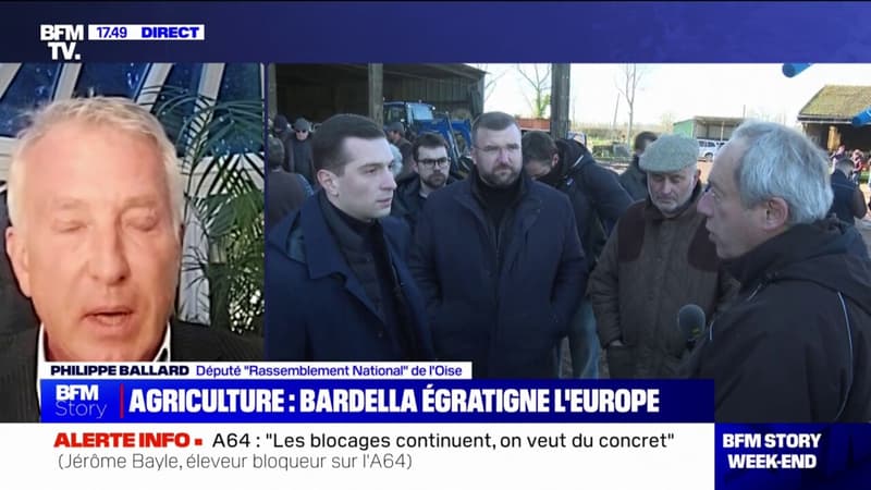 Colère des agriculteurs: Philippe Balard, député RN de l'Oise, fustige la politique agricole européenne