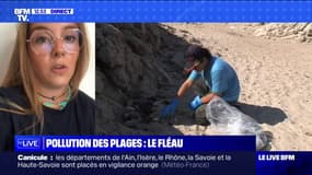 Pollution des plages: "Même si les touristes font plus attention, 80% des déchets proviennent de l'intérieur des terres" pour Camille Fraysse (Surfrider)