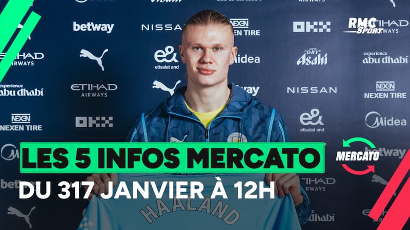 Haaland, Kvaratskhelia, Cambiaso ... Les 5 infos mercato du 17 janvier à 12h