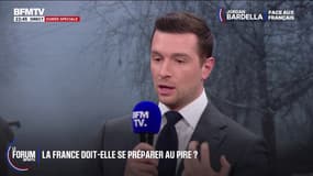 FORUM BFMTV - "Je suis opposé à l'entrée de l'Ukraine dans l'Union européenne" déclare Jordan Bardella (RN)