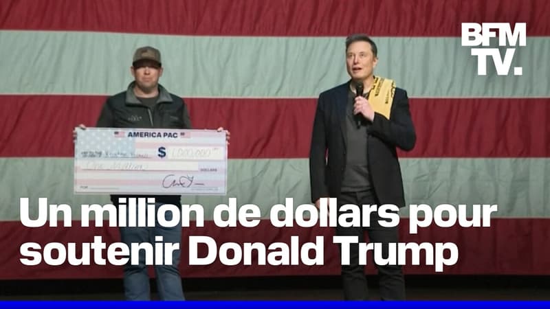 Elon Musk offre un million de dollars chaque jour à un électeur qui signe une pétition en soutien à Donald Trump