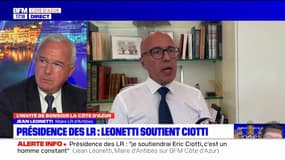 Présidence de LR: Jean Leonetti annonce qu'il soutiendra Éric Ciotti