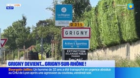 Rhône: Grigny devient Grigny-sur-Rhône