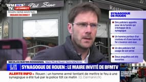 Synagogue de Rouen: Nicolas Mayer-Rossignol, maire PS de Rouen explique que "les forces de police sont arrivées très vite sur place"