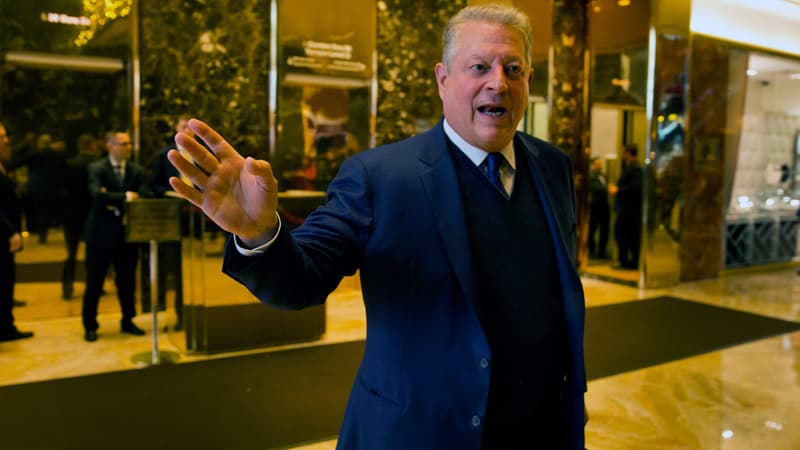 Al Gore dans la Trump Tower, le 5 décembre.