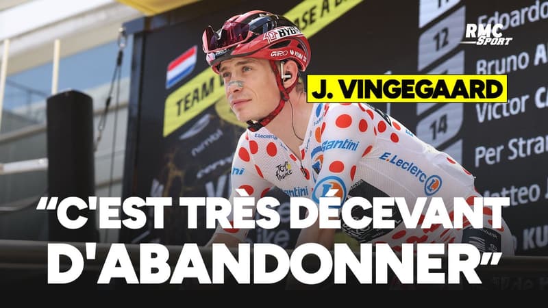 Tour de France C est tres decevant d abandonner de cette maniere avoue Jonas Vingegaard apres sa chute 2322691